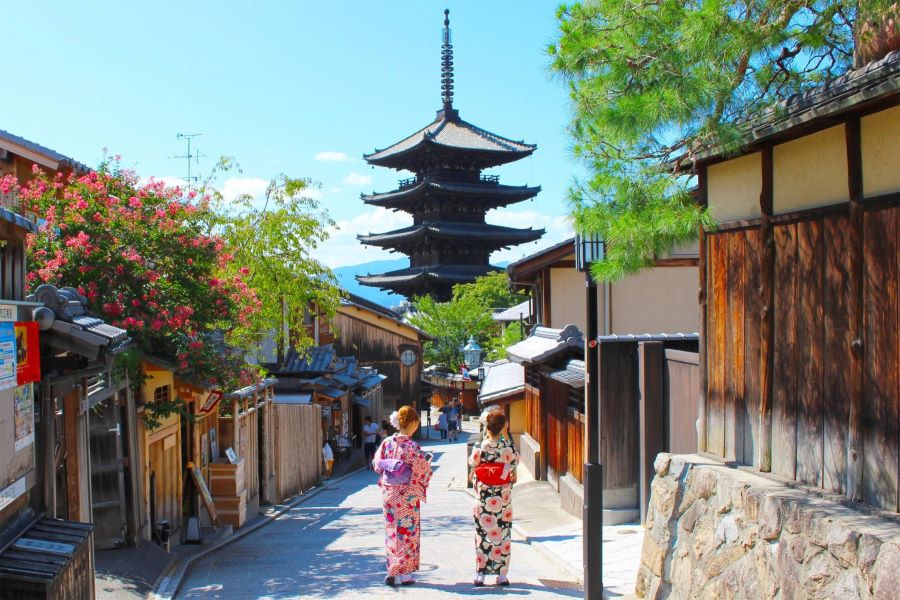 phố cổ Gion là quận nổi tiếng nhất của thành phố Kyoto